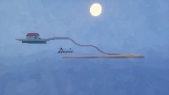 Clown on train screaming