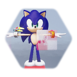 Sonic The hedgehog puppet 2.O