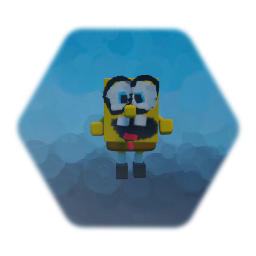 Low polygon spongebob