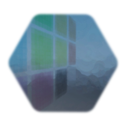 Multicolor Glass Squares Window