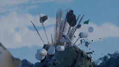 Plane drops down and crash