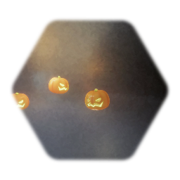 Floating Jack o'lanterns pumpkings