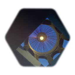 Glass domed roof