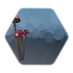 Red triple mushrooms
