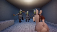 Shreks make donkey dinner