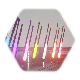 Coloured laser blades start