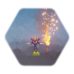 My OC  (w/ his sword)