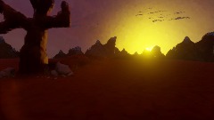 Пустыня и закат