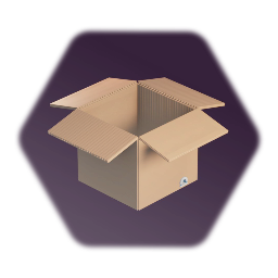 Petite boîte en carton haute