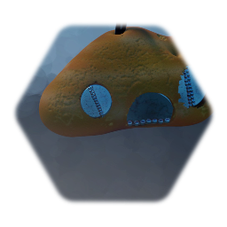 Mars rock background house