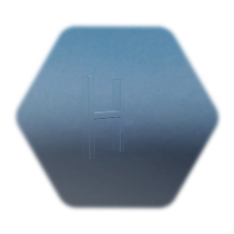 "H" (one block) metal letter