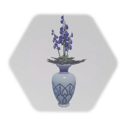 Painted Flower Vase