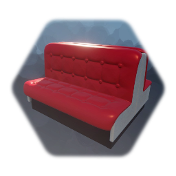 Diner - Red Booth Seat