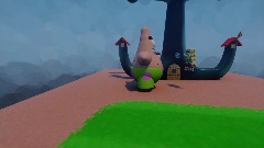 Patrick eats spongebob and poos him out