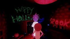 Rick and morty - Halloween game scene! WIP!