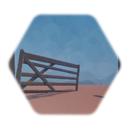 Old Wood Farm Gate Broken