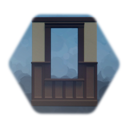 Vintage Wall Module - Wainscoting Window