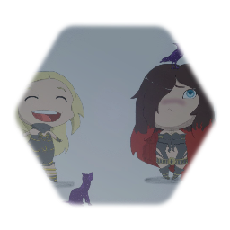Cute Kat and Raven - Gravity Rush Draw