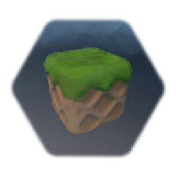 Waffle block with grass