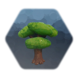 Double layer Cartoon Tree