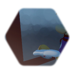 <clue> Rayman going  in a mirror
