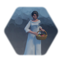 Static female medieval villager (not a puppet)