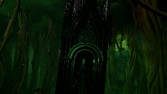 Gothic Mausoleum in the Forest of Gloom
