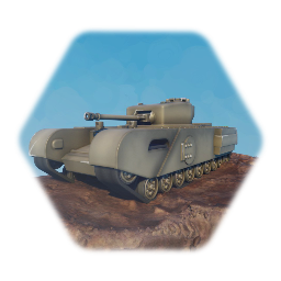 WW2 Tank - Churchill Mk IV - Model only, no physics