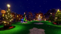 Christmas tree village