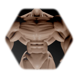Giant male muscle template.
