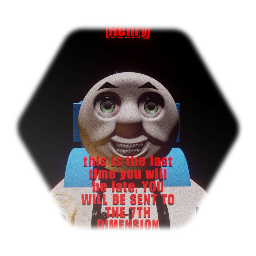 Thomas the blob of skin and metal mixed together to make a-