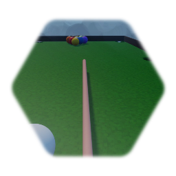 Robert's 9 ball game with cue