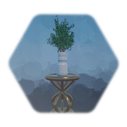 End Table with Plant