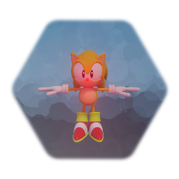 Mike the Yellow Hedgehog with Red Glowing Nose