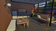 На верху , дома.