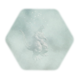 Burning godzilla got frozen