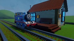 Thomas stops at a Station