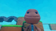 Sackboy in the gardens