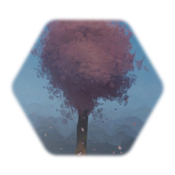 Animated cherry blossom tree