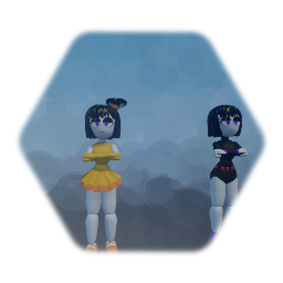 Demon prom dress & without cloak raven