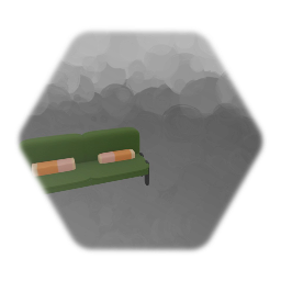 Green sofa