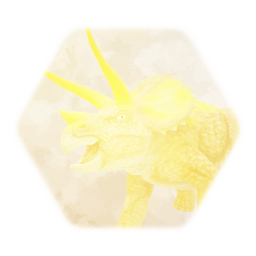 Chomp the Triceratops Stylized