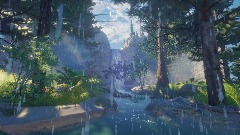 Realistic Mountain Forest