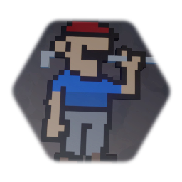 Golfer pixel art