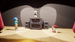 Meta runner all-star brawl demo FNF Stage