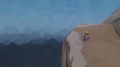 Wario Jumps off a cliff