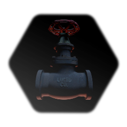 Rusty Pipe Gate Valve