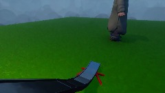 Sven fell off slide and hit ice age baby