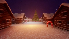 Christmas town tv/Pc backdrop