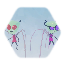 Zim and Tak (wit PAK  legs)